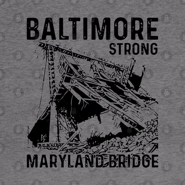 Baltimore-Strong-Maryland-Bridge-vintage by SonyaKorobkova